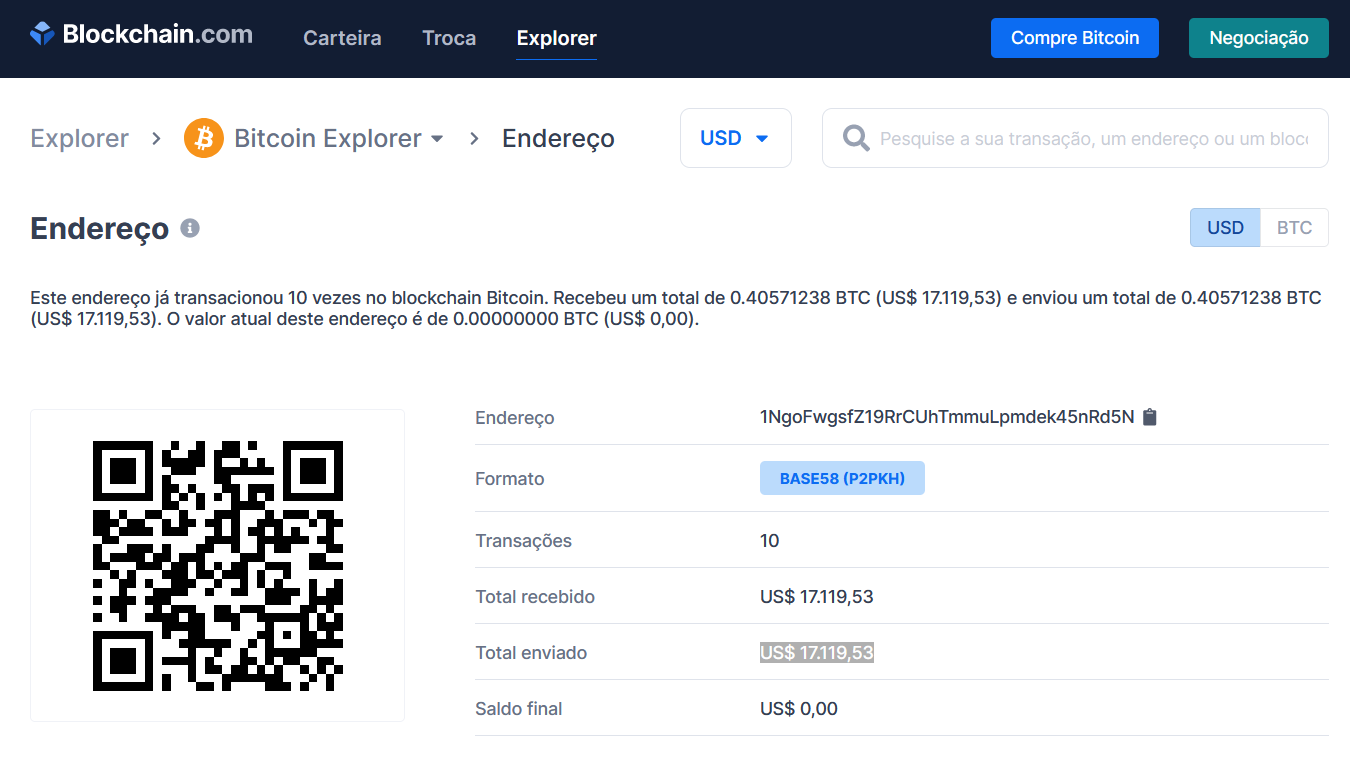 Blockchain - Verificação de Carteira